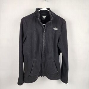 The North Face Jacket Womens L‎ Black Fleece Zip Up Sweater Jacket